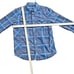 BKE Buckle Western Pearl Snaps Athletic Fit Plaid Long Sleeve blue Mens Size L.