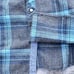 BKE Buckle Western Pearl Snaps Athletic Fit Plaid Long Sleeve blue Mens Size L.