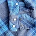 BKE Buckle Western Pearl Snaps Athletic Fit Plaid Long Sleeve blue Mens Size L.