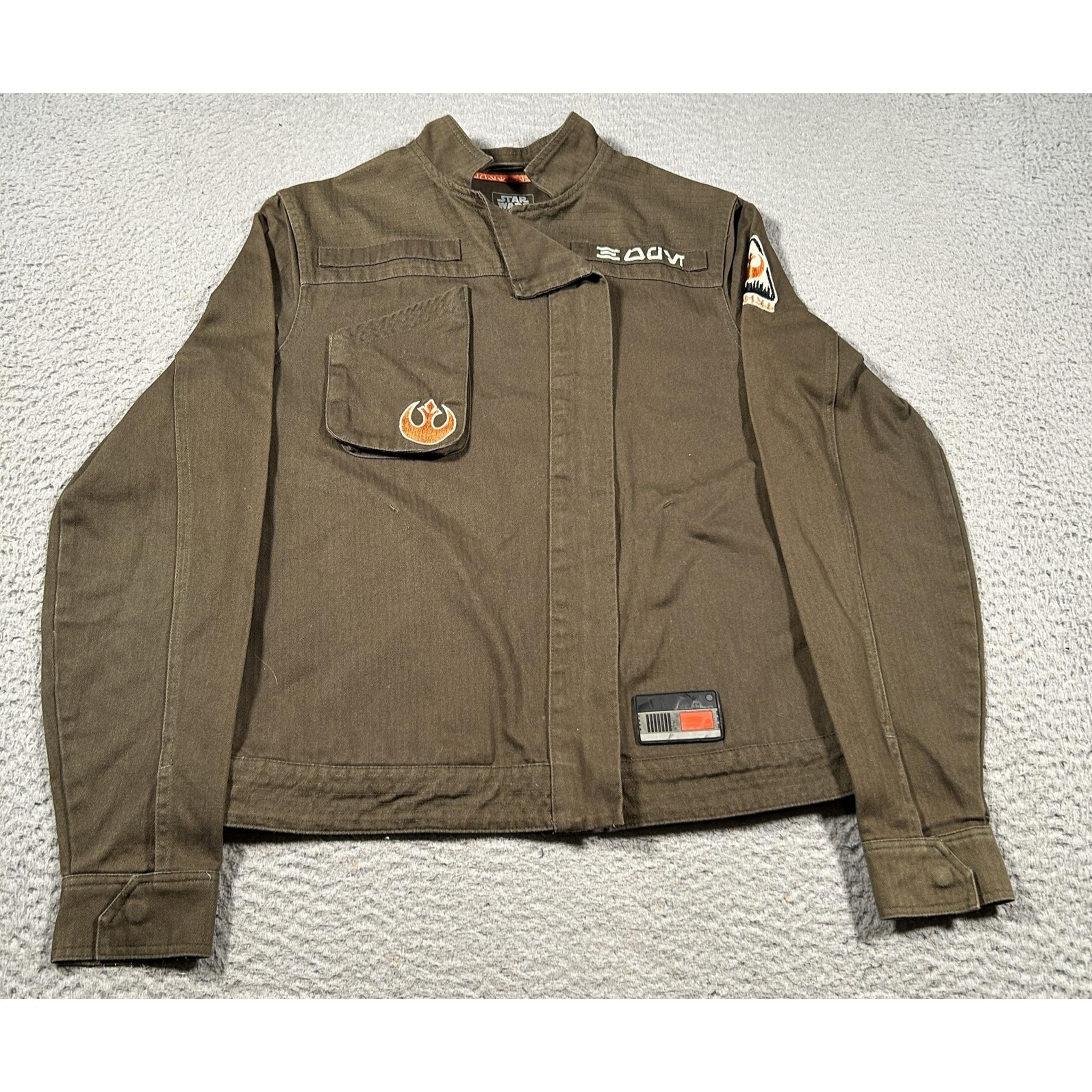 Star Wars Galaxy's Edge Jacket Mens XS Resistance Pilot Costume Rebel Patch Disn