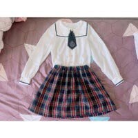 Momo Wonder Rocket plaid schoolgirl skirt