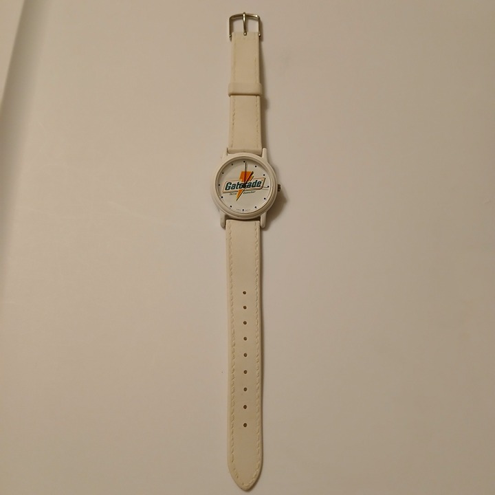 Vintage Gatorade Watch 90s Analog White Wristwatch Thirst Quencher 3 ATM WR