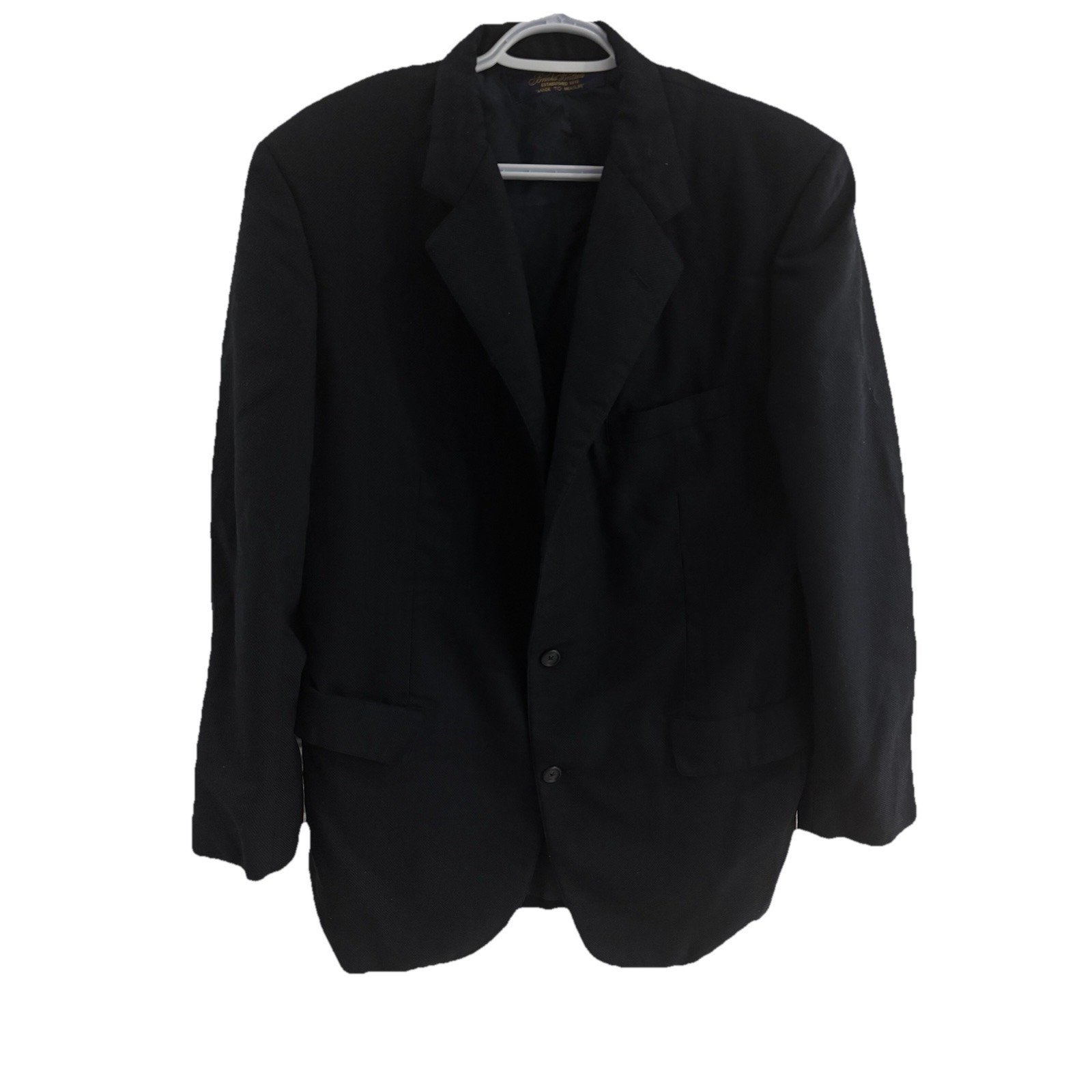 BROOKS BROTHERS 1818 NAVY BLUE BLAZER SIZE MEDIUM SEE MEASUREMENTS LONG SLEEVE
