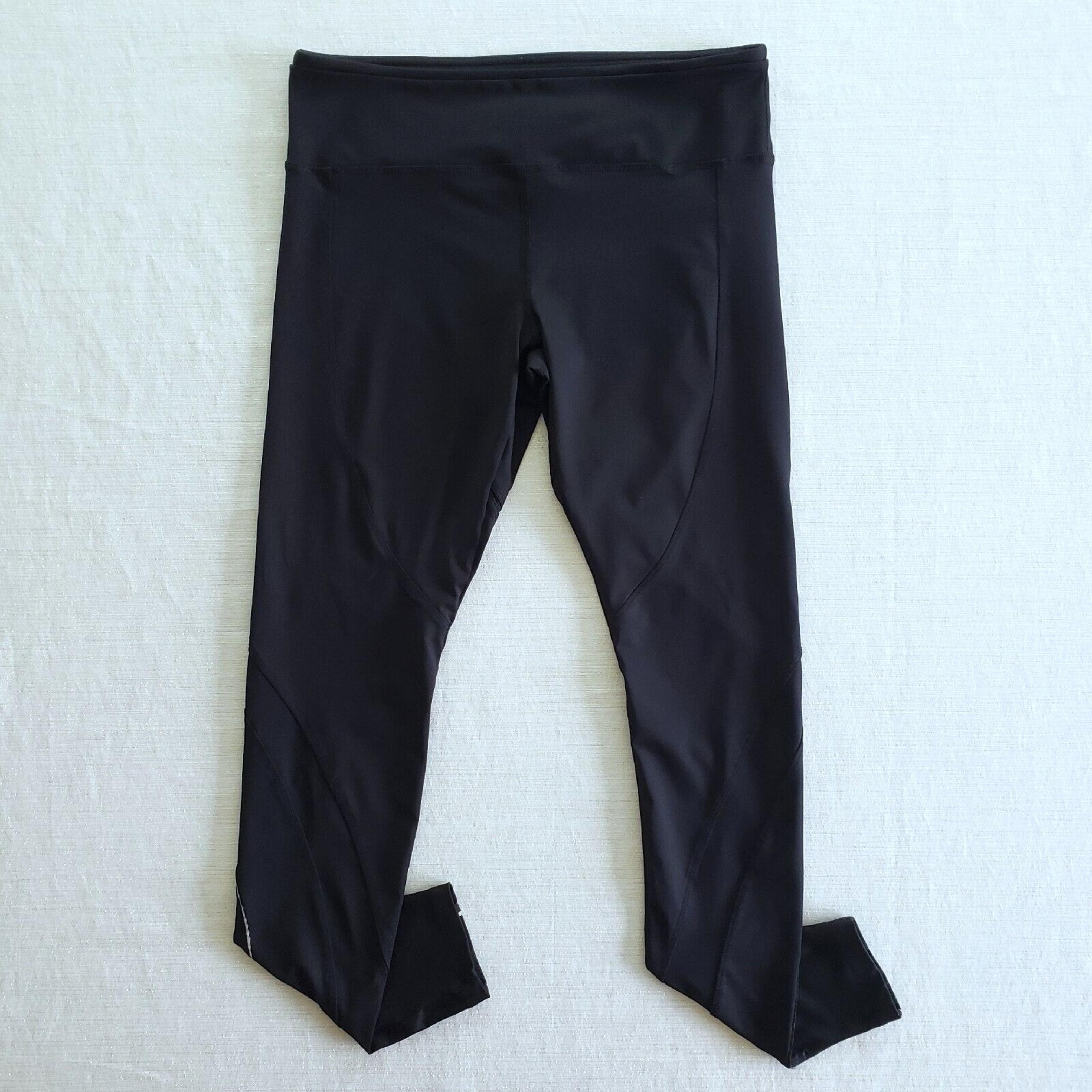 Forever 21 Leggings Womens L Black Pants Activewear Running Casual Athleisure