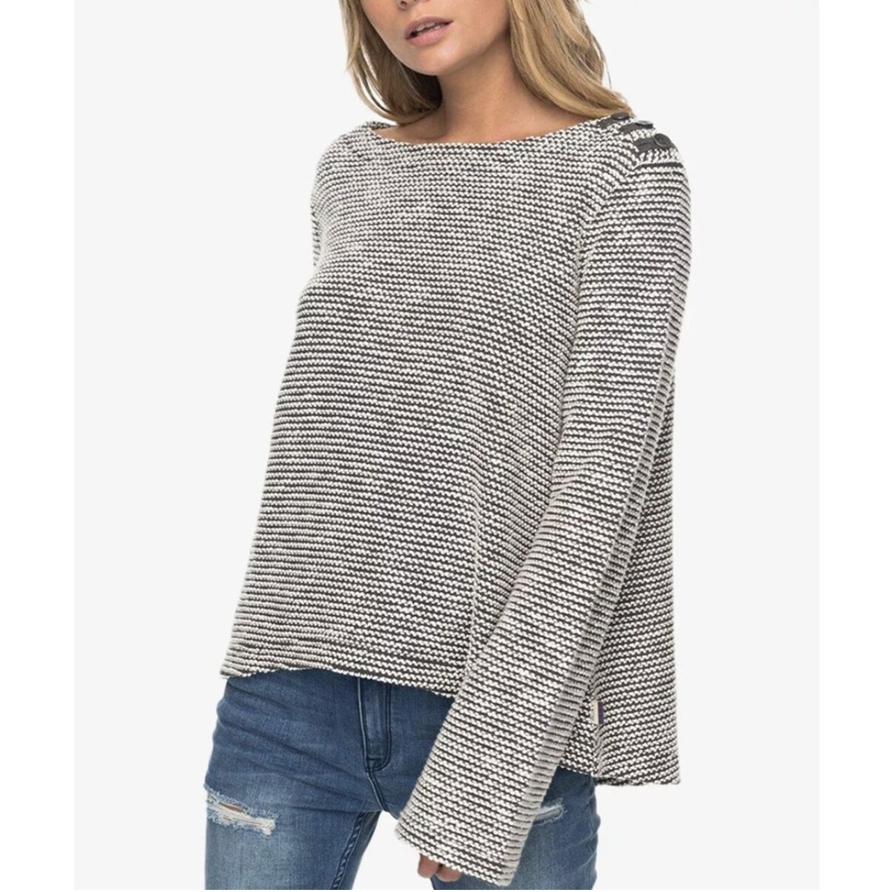 Roxy Long Sleeve Bell Sleeve Top Size Medium
