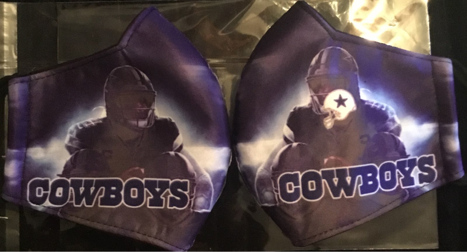 2 Dallas Cowboys LTE Dak Facemask