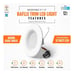 LED Retrofit Recessed Down Light 5/6” E26 for 6 or 5 Can Housing - 12 Pack