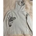 Billabong women's teens size Medium hooded cream sweatshirt