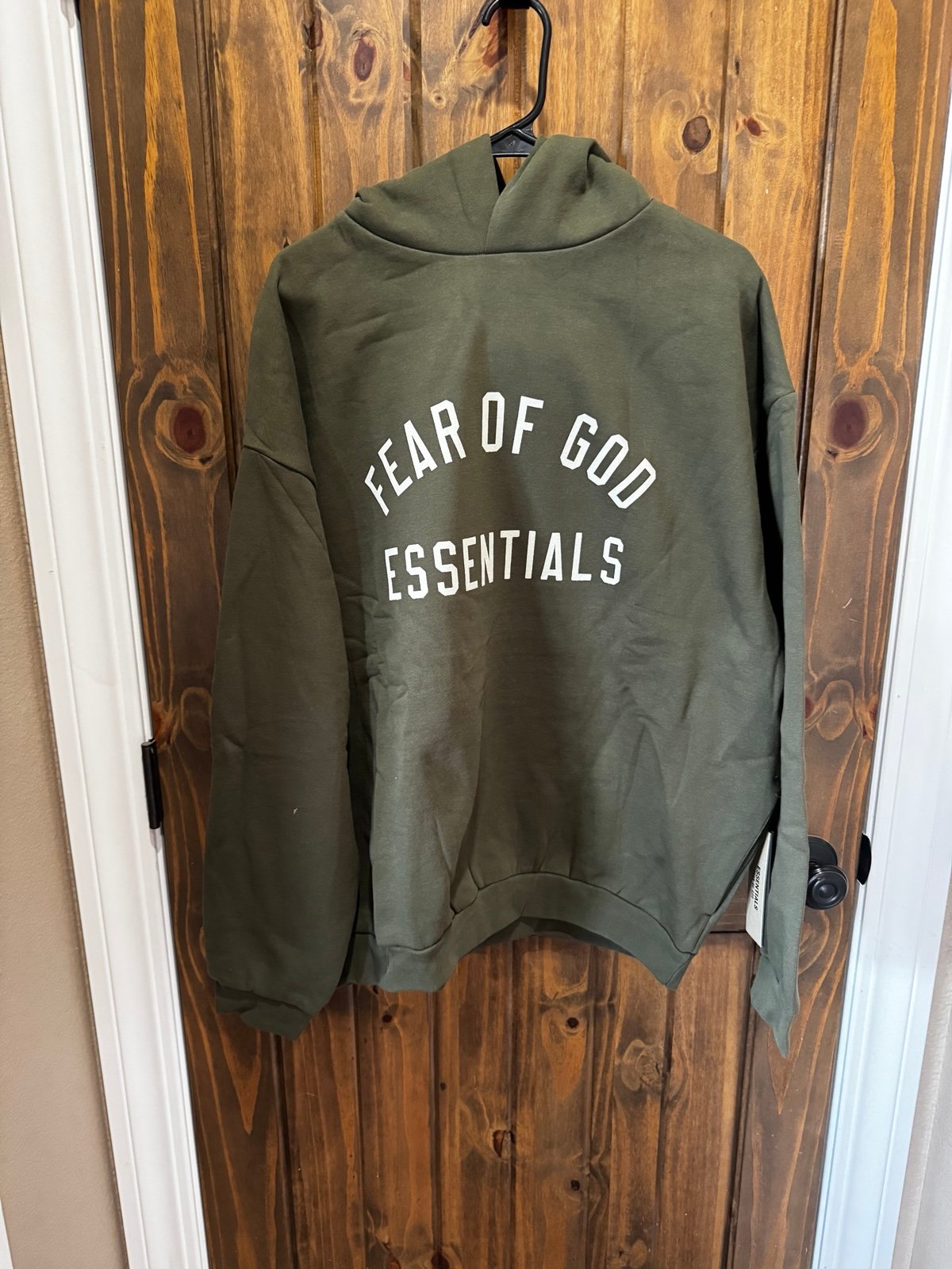 NWT essentials hoodie - military