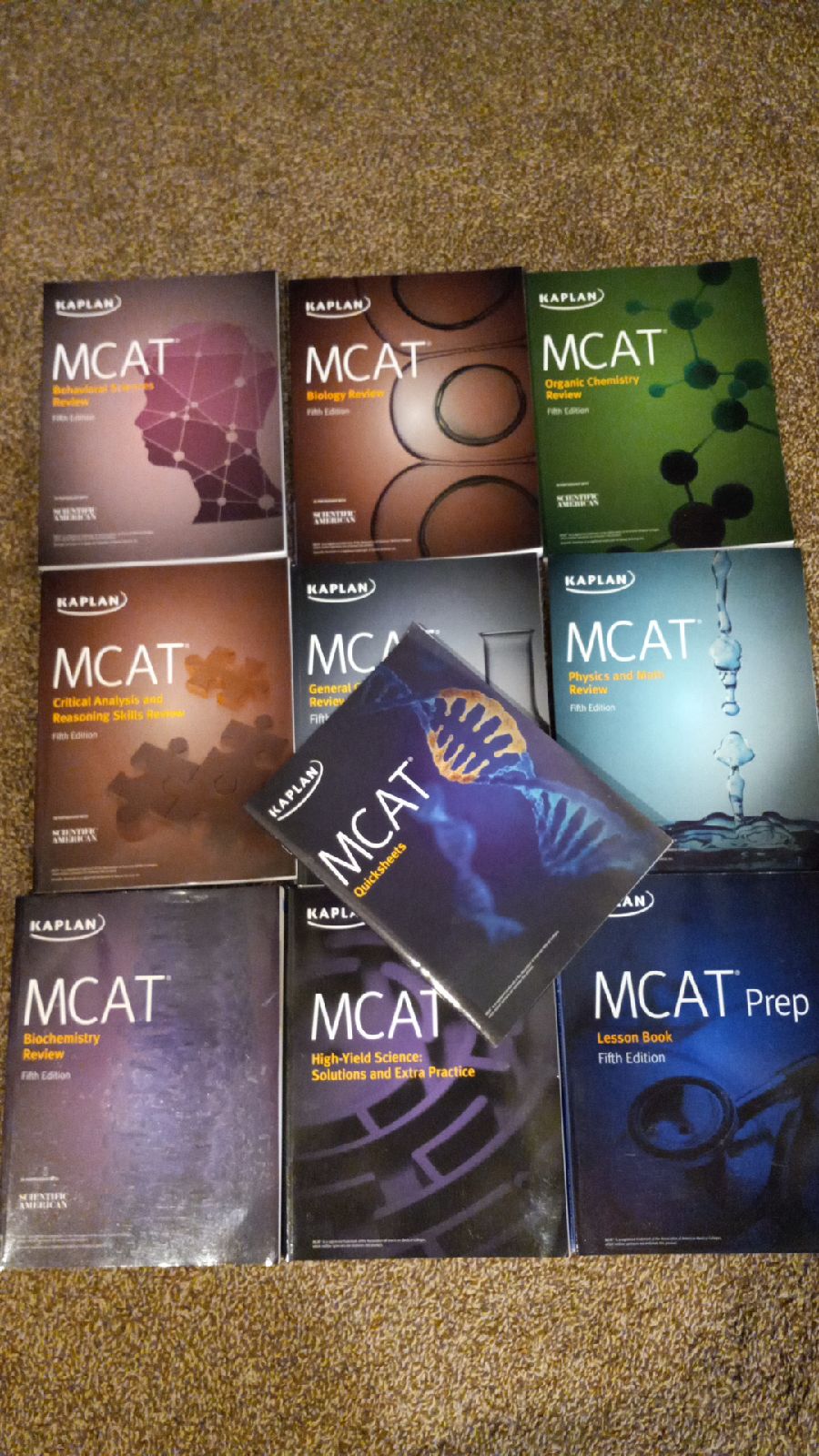 10 New MCAT Study Books, 5th Edition