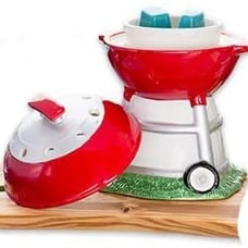 Backyard BBQ grill wax warmer