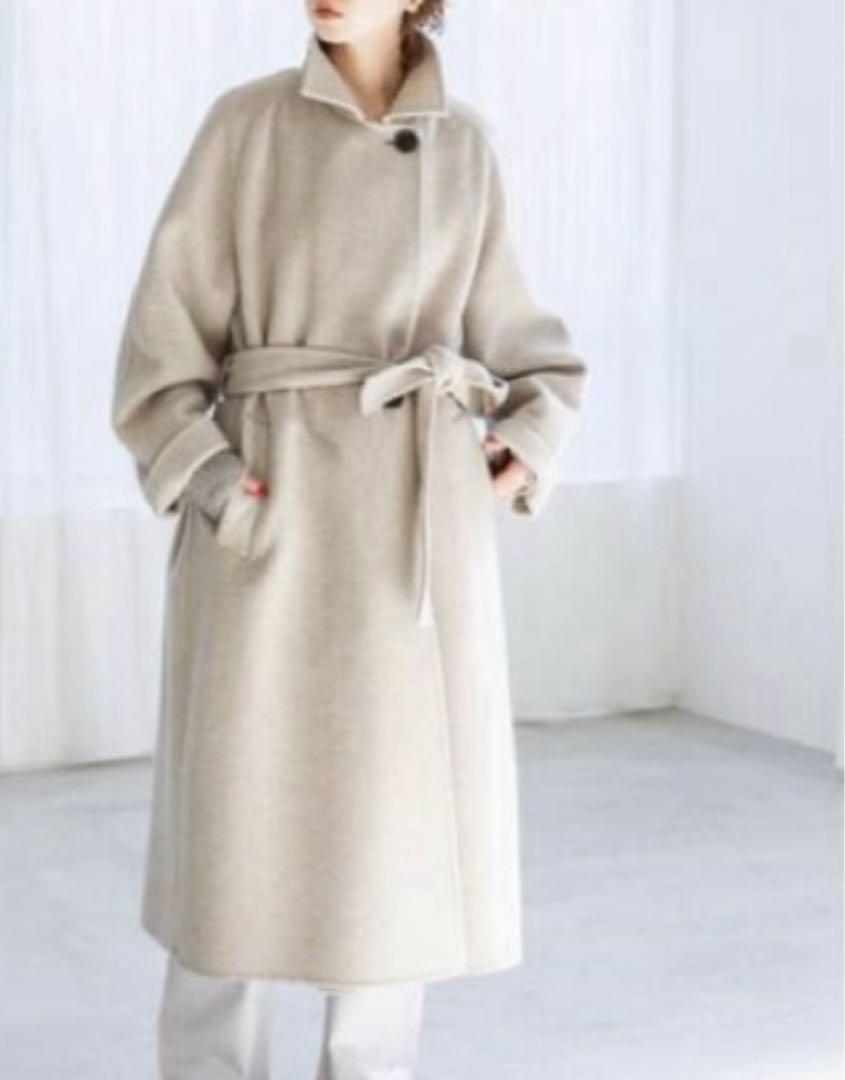 IENA (イエナ) MANTECO PURE Double-Faced Stand Collar Coat