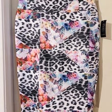 Cheetah print skirt