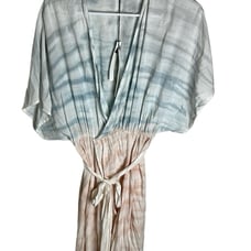 Mustard Seed Lightweight Kimono Tie Dye Ombre High Low Dress Women Size S