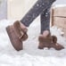 Lighted Duck Boot Waterproof with Fur Lined Bean Boot
