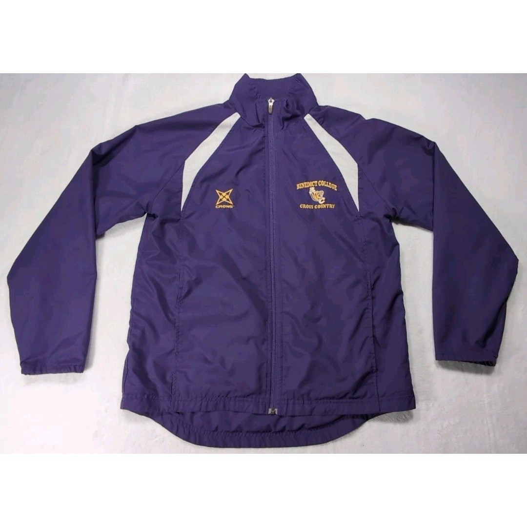 Benedict College Tigers Crons Cross Country Windbreaker Jacket Small **Stain**