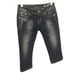 Miss Me Capri Pants Womens 25 Bling Embellished Jeans Bedazzled Western Rodeo