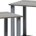 NEW Set of 2 End Tables, French Oak Grey/Grey