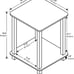 NEW Set of 2 End Tables, French Oak Grey/Grey