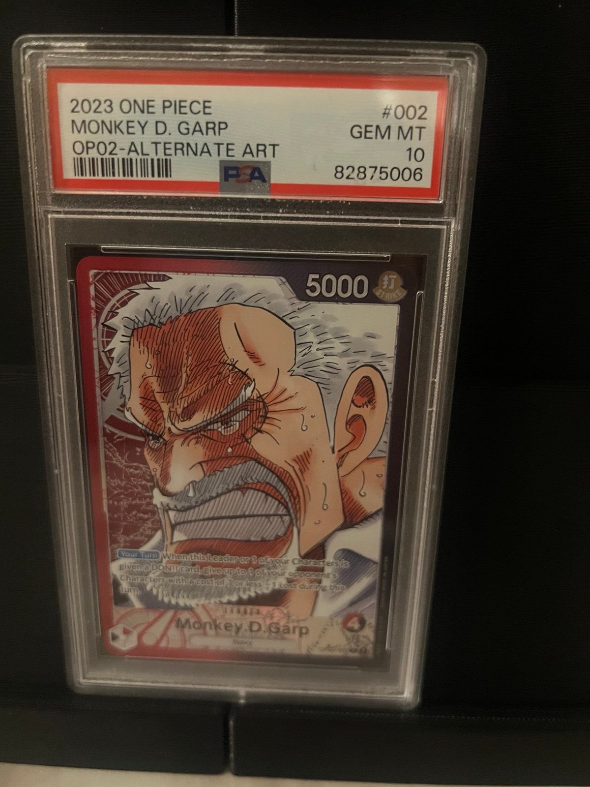 Monkey.D.Garp (002) (Alternate Art) - Paramount War (OP02) PSA10