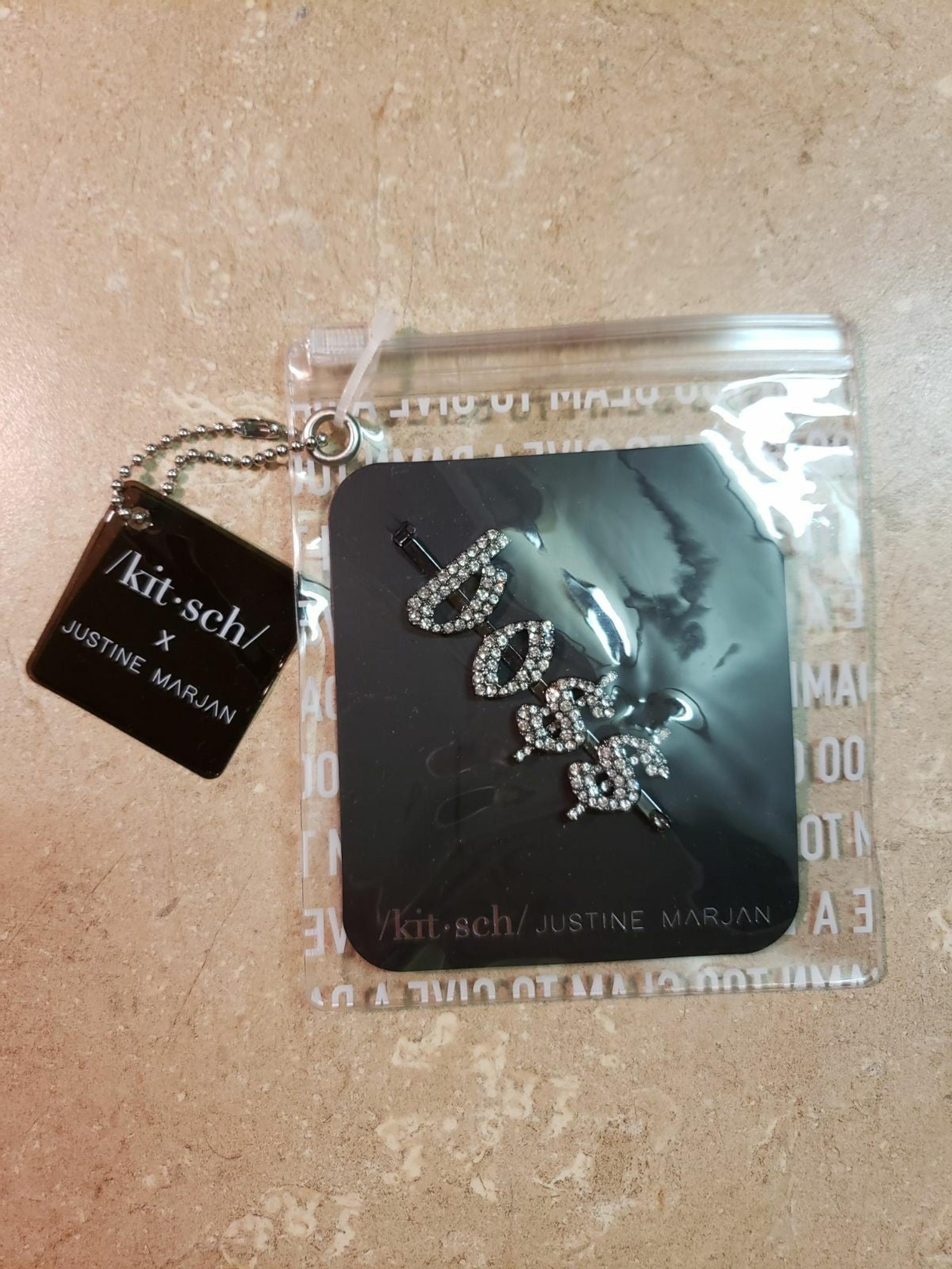 Kitsch "BO$$" Rhinestone Bobby Pin