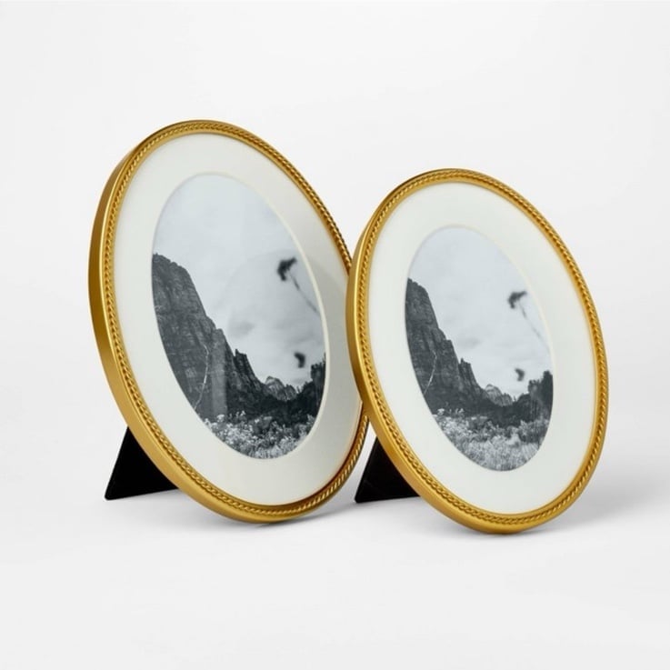 Twisted Metal Oval Picture Frame - Gold by Studio McGee with Threshold - Target
