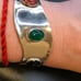 VTG STERLING SILVER MÉXICO TAXCO MULTI STONE CUFF BRACELET #287