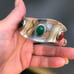 VTG STERLING SILVER MÉXICO TAXCO MULTI STONE CUFF BRACELET #287