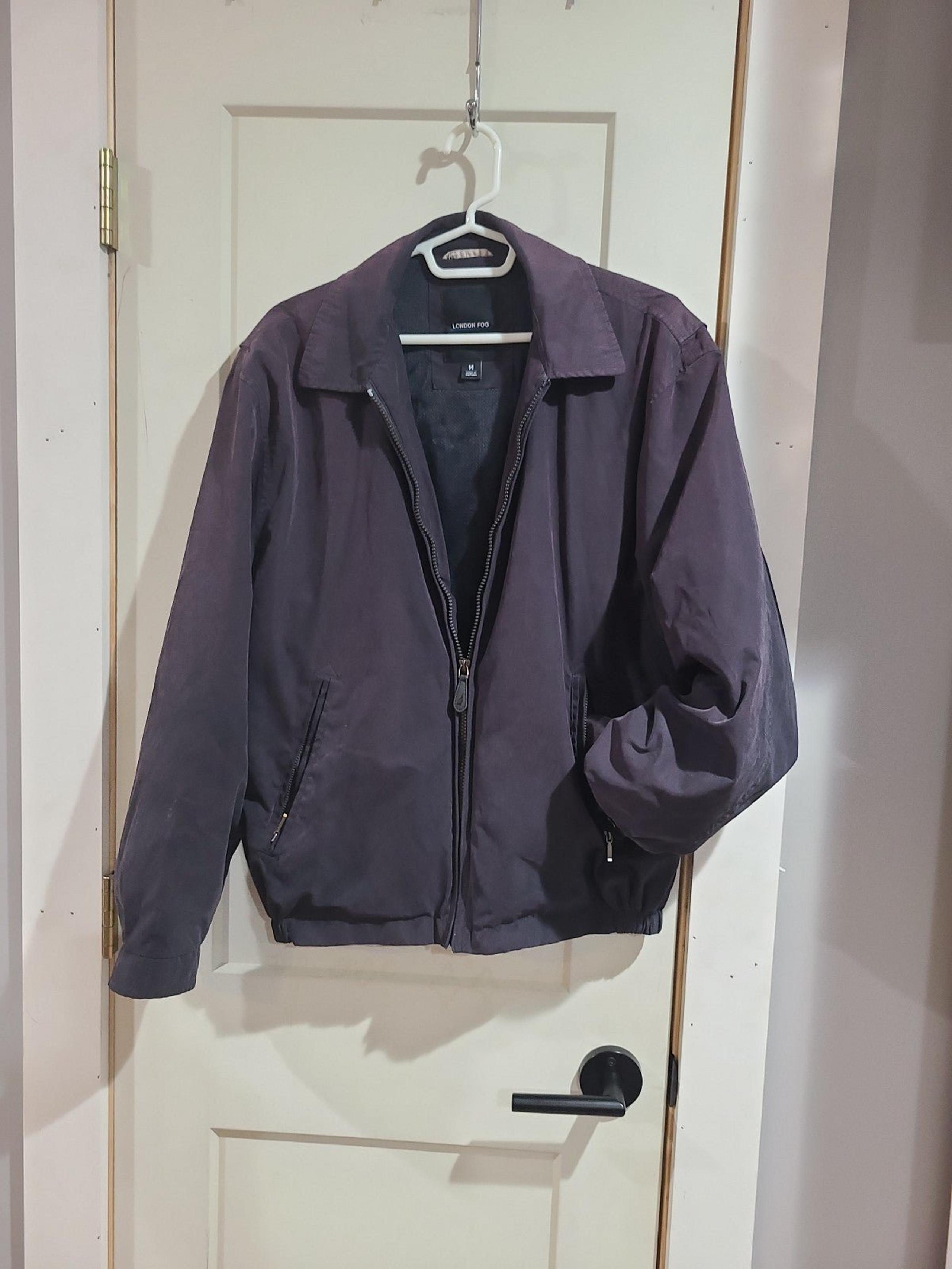 London Fog Mens Light Weight Jacket Med Navy