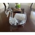 Vintage MCM Lucite Clear Swan Towel Soap or Flower Holder 9 x5.5 x 6.25 Tall