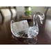 Vintage MCM Lucite Clear Swan Towel Soap or Flower Holder 9 x5.5 x 6.25 Tall