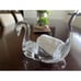 Vintage MCM Lucite Clear Swan Towel Soap or Flower Holder 9 x5.5 x 6.25 Tall