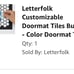 Letterfolk Customizable Doormat