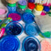 Giant Perler Bead Lot 9lbs Mixed Colors + Peg Boards