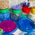 Giant Perler Bead Lot 9lbs Mixed Colors + Peg Boards