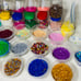 Giant Perler Bead Lot 9lbs Mixed Colors + Peg Boards