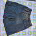 Black 100% silk high rise Bermuda shorts