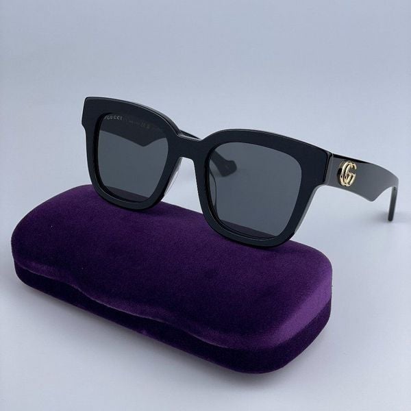 NEW Gucci GG0998S 001 Black Grey Square Women Sunglasses