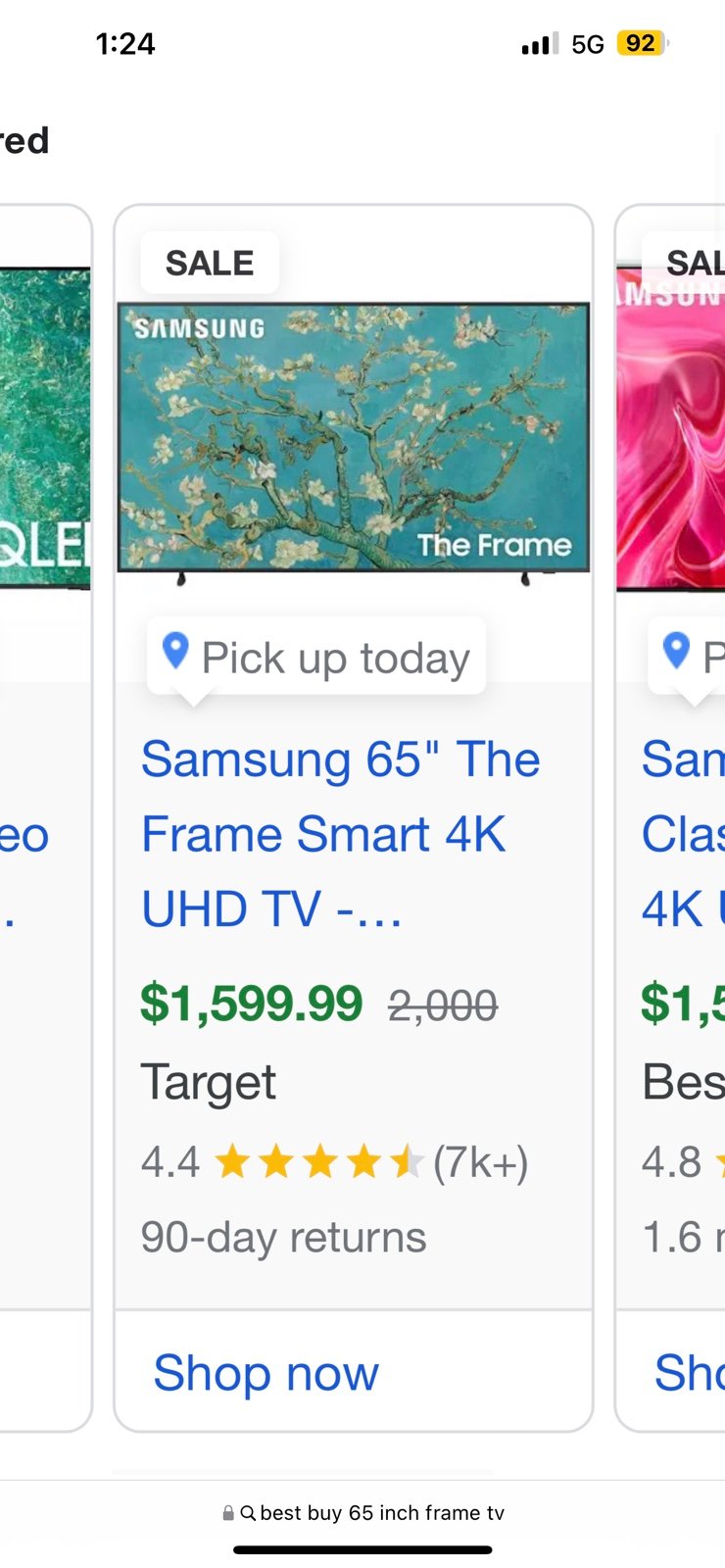 Samsung frame tv 65 inch 2022