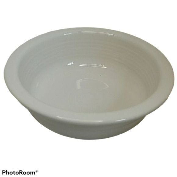 Fiestaware FIESTA CLASSIC RIM Large Bowl WHITE 40 OZ