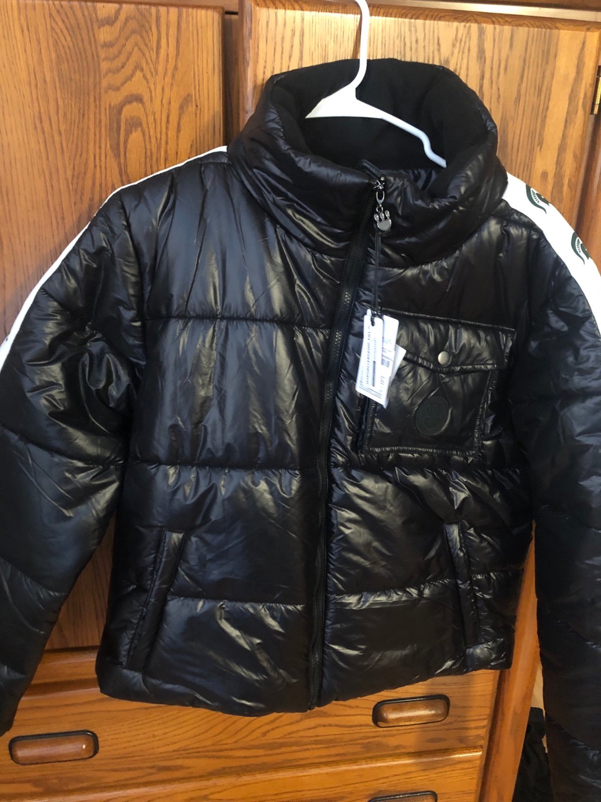 Women’s New Puffer MSU Jacket Size XL