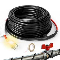 HEATIT JHSF 100ft Self-Regulating Pipe Heating Cable for Pipe Freeze Protection,