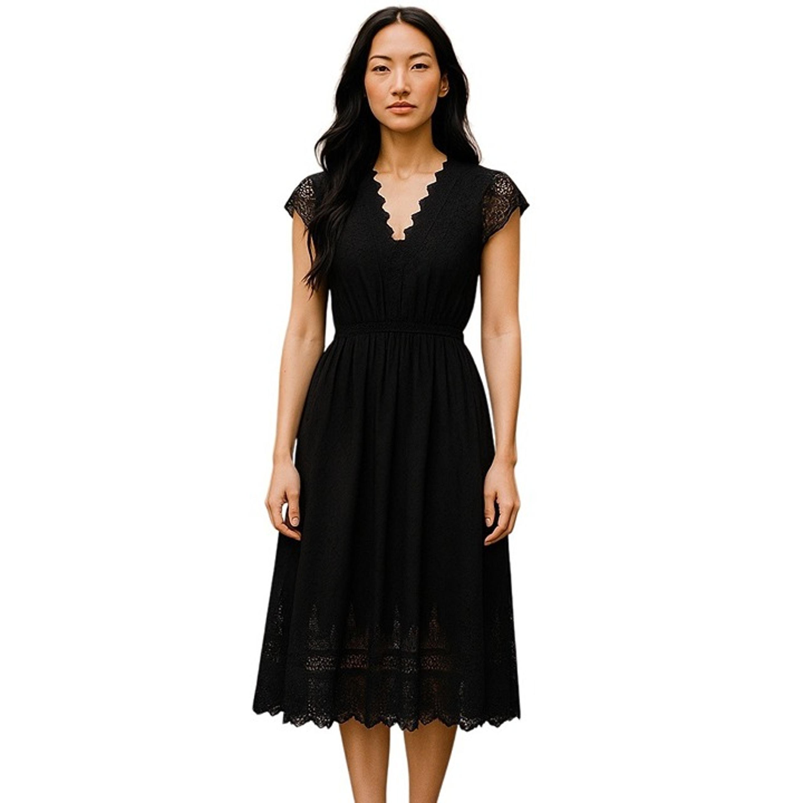 Ulla Johnson Savannah Midi Dress Womens Size 4 Victorian Lace Whimsical Boho