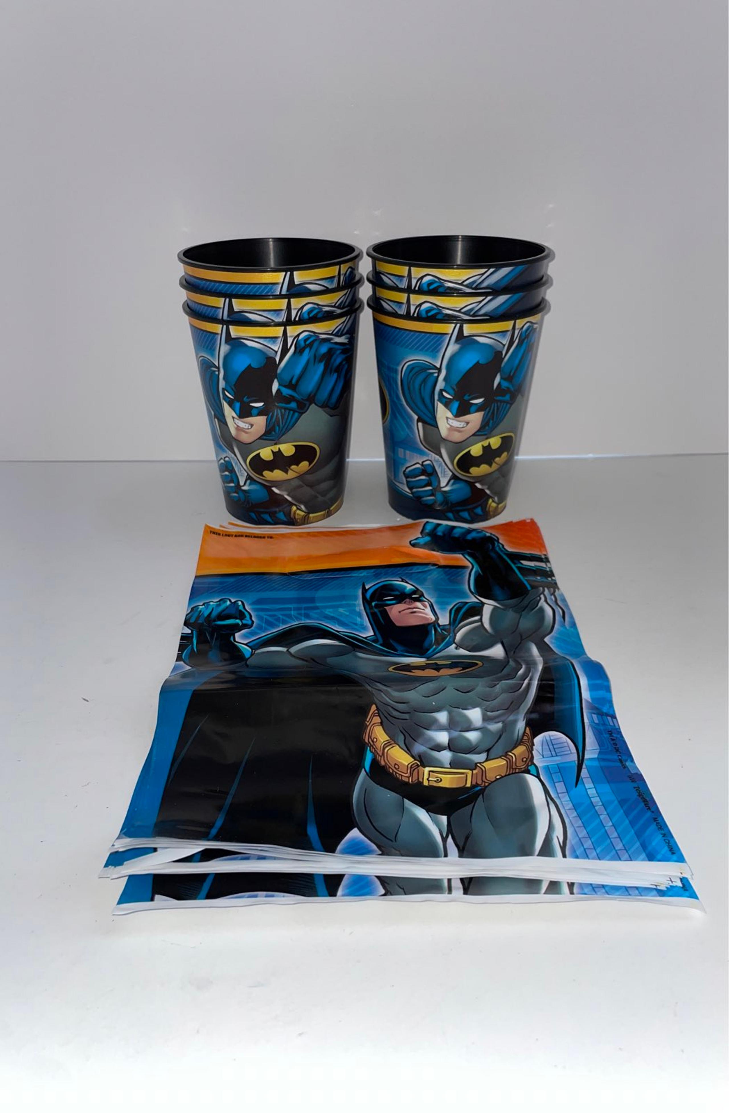 Batman Cup and Party Bag Favors Lot