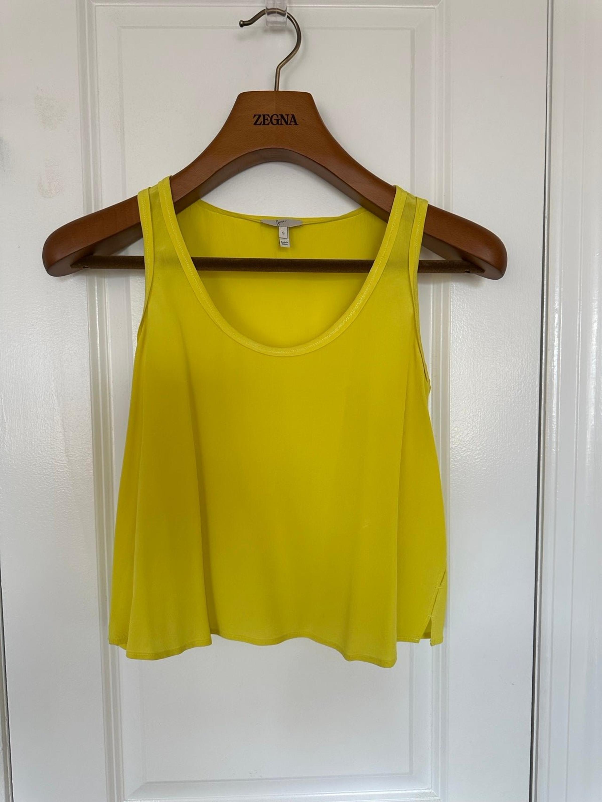 Joie - 100% Silk tank top - yellow small women’s