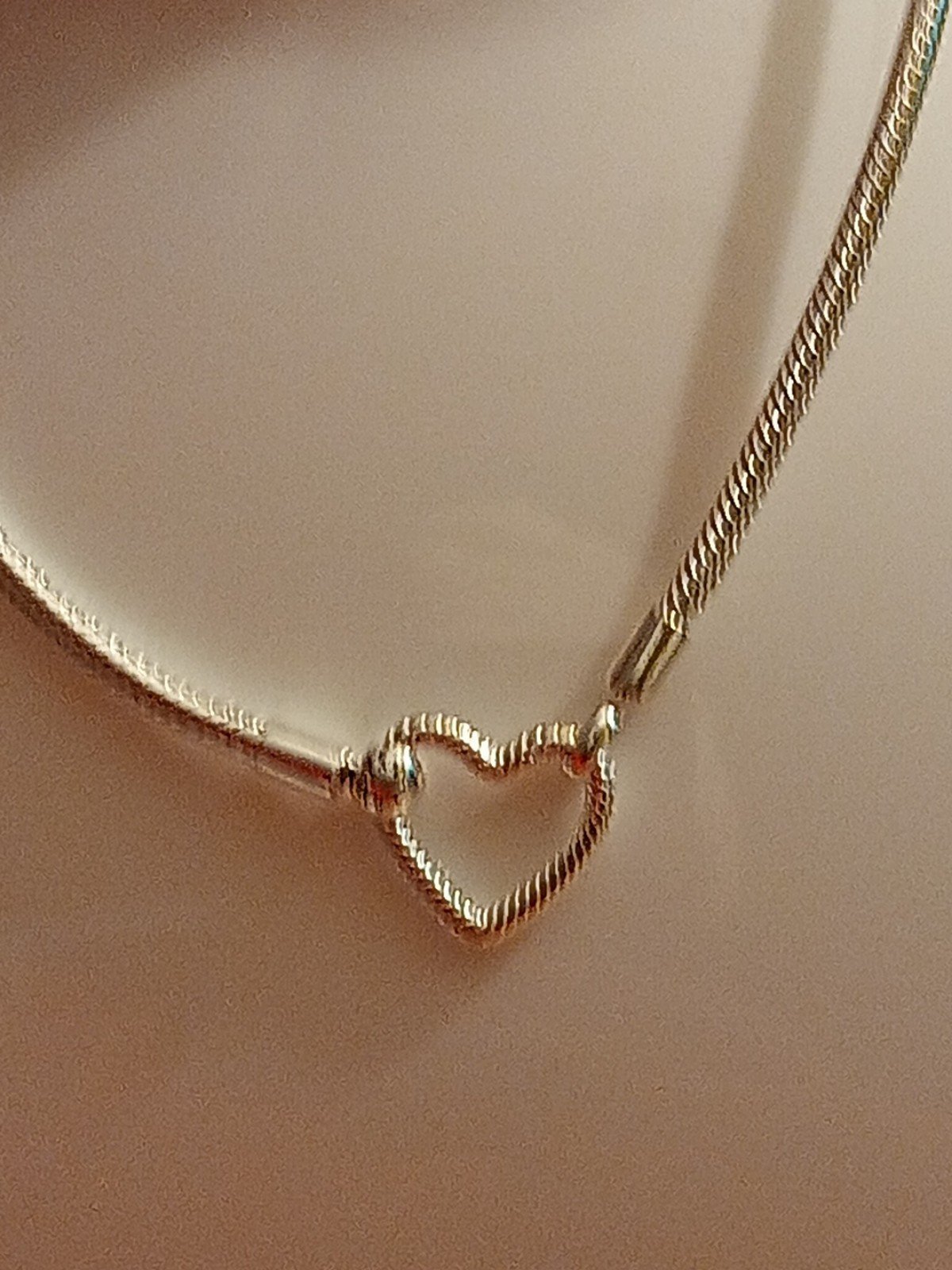 Pandora moments authentic new sterling silver heart closure 18 inch necklace OBO