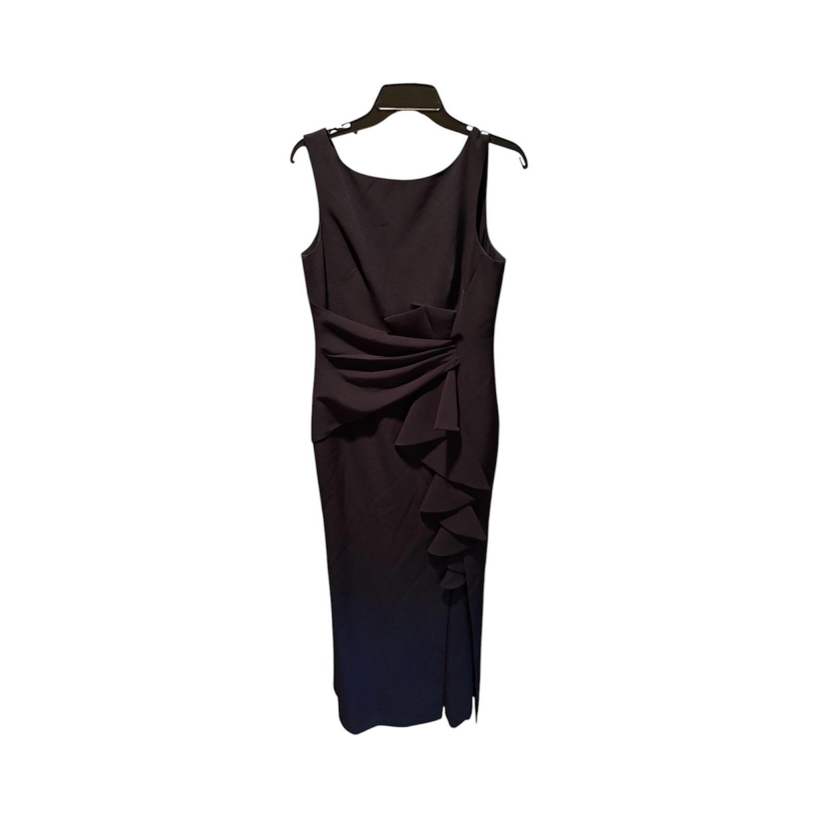 Eliza J Ruffle Front Gown in Navy Size 8 NWOT