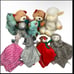 Lot of 10 Plush BABY Lovey Rattle Crinkle Stuffed Animal Carter’s SLOTH Llama