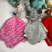 Lot of 10 Plush BABY Lovey Rattle Crinkle Stuffed Animal Carter’s SLOTH Llama