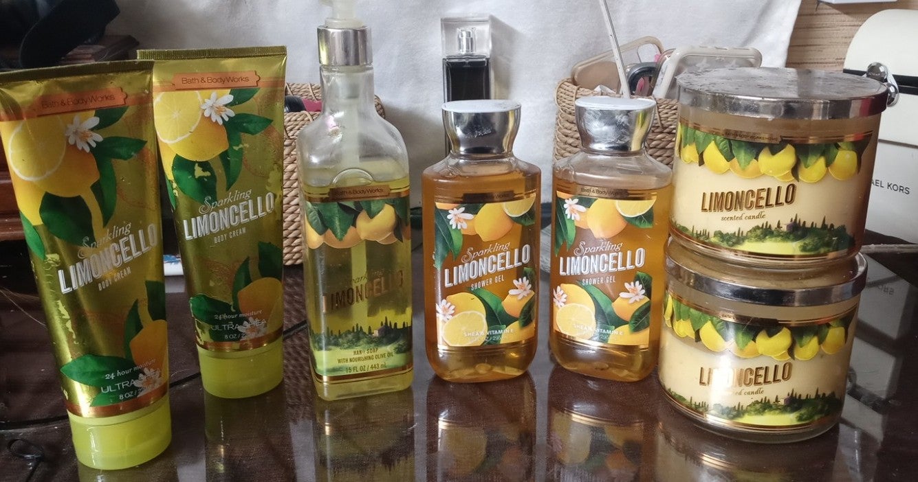 Added items *bath and body works limoncello